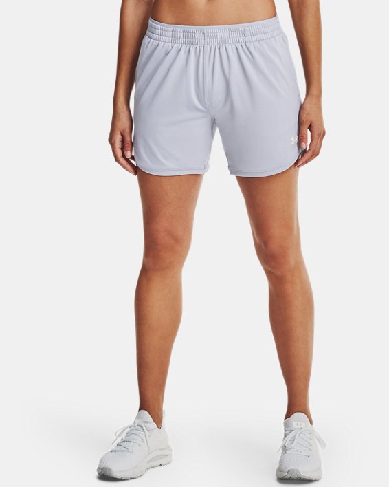 Women's UA Knit Mid-Length Shorts, Gray, pdpMainDesktop image number 0